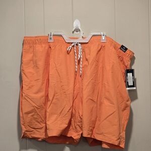 Roundtree & Yorke Bright Orange Swim Trunks